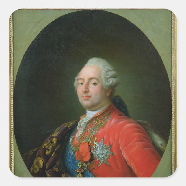 Louis XVI 1786 Quadratischer Aufkleber (Vorderseite)