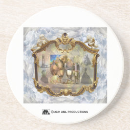 Louis XVI & Marie Antoinette Clouded Mirror 2 Getränkeuntersetzer