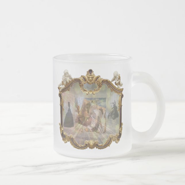 Louis XVI & Marie Antoinette SPARKLE Mirror 3 Mattglastasse (Rechts)