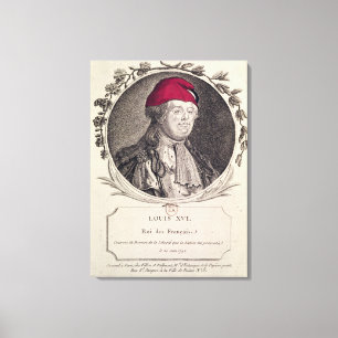 Louis XVI mit einer Phrygienbonnet Leinwanddruck