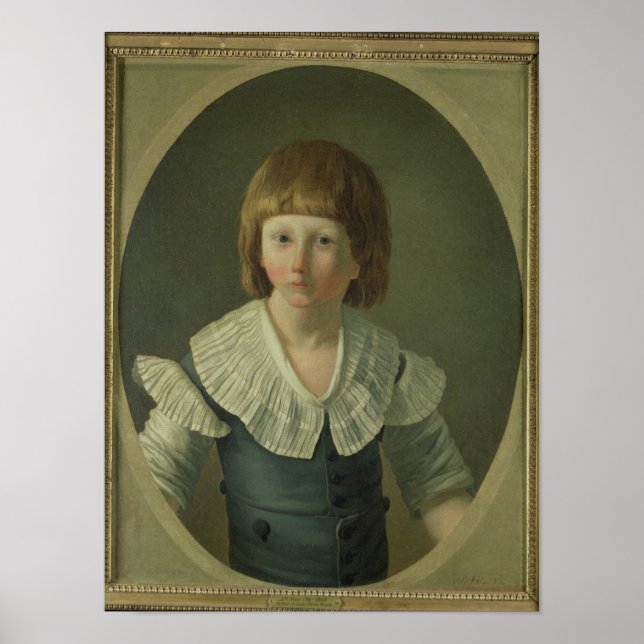 Louis XVII alt 8, am Tempel, 1793 Poster (Vorne)