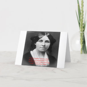 Louisa May Alcott "Little Kingdom" Angebotsgrüße Karte