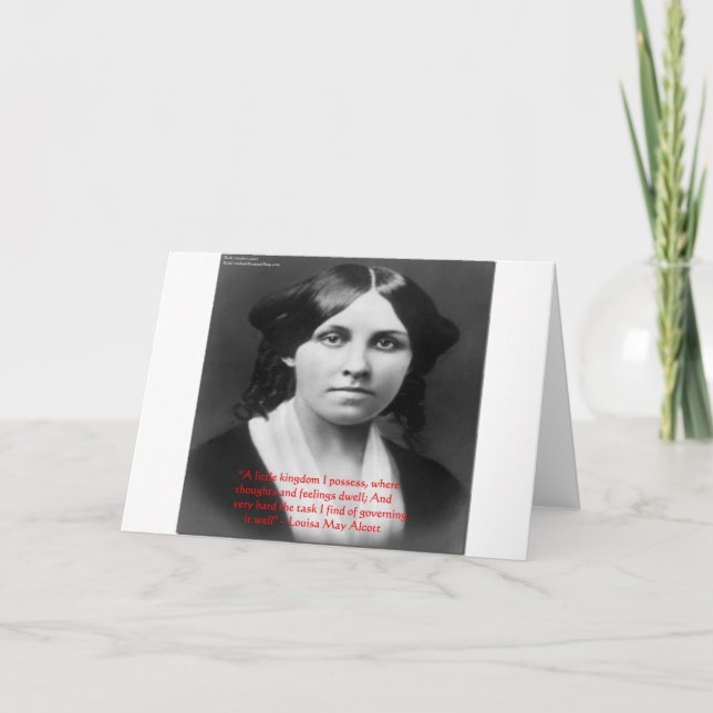 Louisa May Alcott "Little Kingdom" Angebotsgrüße Karte (Vorderseite)
