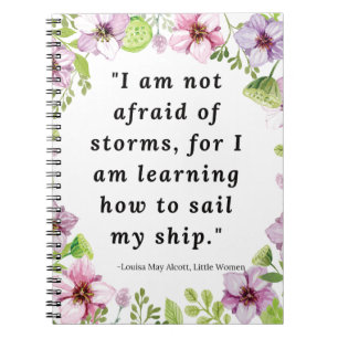Louisa May Alcott, Little Women Zitat Notizblock