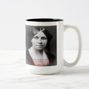 Louisa May Alcott "Money Evil" Weisheit Zitat Gesc Zweifarbige Tasse