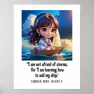 Louisa May Alcott WIE MAN MEIN SCHIFF SAIL? Poster
