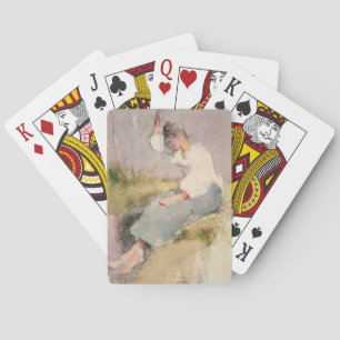 Louise, ein bretonisches Mädchen (ohne Papier) Spielkarten