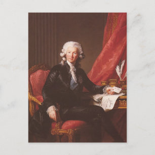 Louise Elisabeth Brun-Portrait von Charles Calonne Postkarte