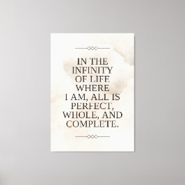 Louise Hay Quote - Alles ist perfekt Leinwanddruck