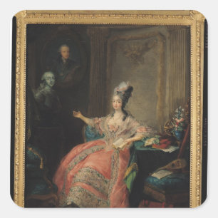 Louise Marie Josephine of Savoy Quadratischer Aufkleber