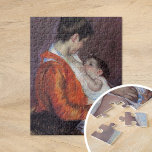 Louise nährt ihr Kind | Mary Cassatt Puzzle<br><div class="desc">Louise Nursing Your Child (1898) von Mary Cassatt ist eine zärtliche und intime Darstellung einer Mutter, die ihr Kind stillen. Das Bild zeigt wunderbar die emotionale Verbindung und die Pflege der Bindung zwischen Mutter und Kind und zeigt Cassatts meisterhafte Fähigkeit, mütterliche Themen darzustellen. Weiche, warme Farben und sanfte Pinselstriche unterstreichen...</div>