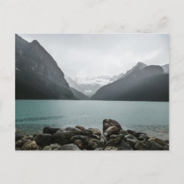 Louise-See im Regen Postkarte