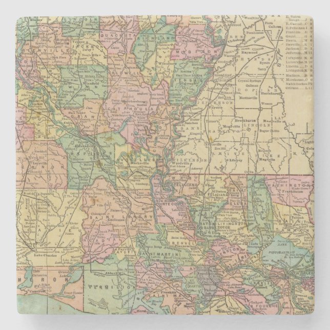 Louisiana 10 steinuntersetzer (Vorderseite)