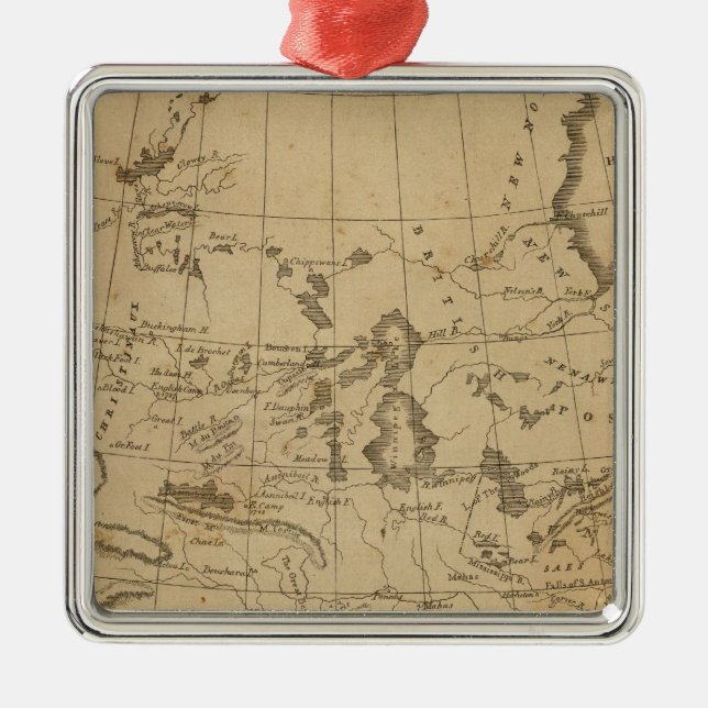 Louisiana 12 silbernes ornament (Vorne)