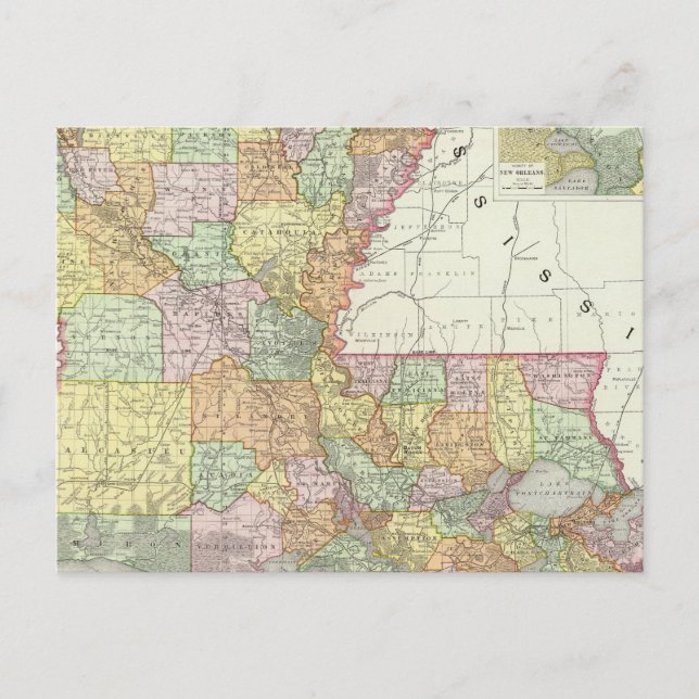 Louisiana 8 postkarte (Vorderseite)