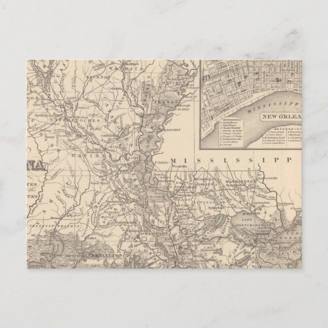 Louisiana 9 postkarte (Vorderseite)