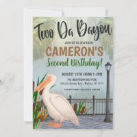 Louisiana Bayou Birthday Einladung