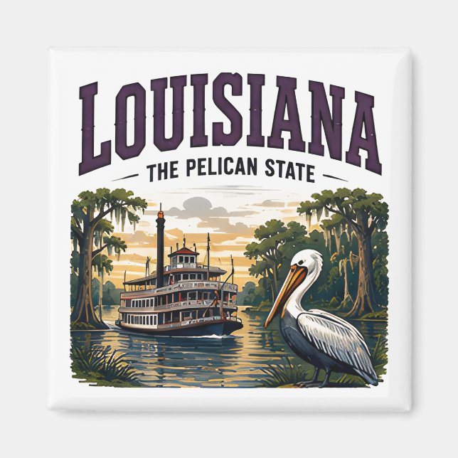 Louisiana Bayou-Erbe-Abenteuer Magnet (Vorne)