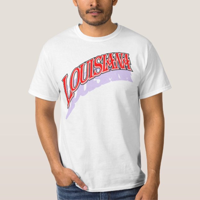 Louisiana bedeckt Shirt mit einer Kappe (Vorderseite)
