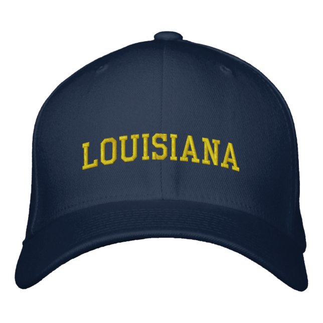 Louisiana Bestickte Baseballkappe (Vorderseite)