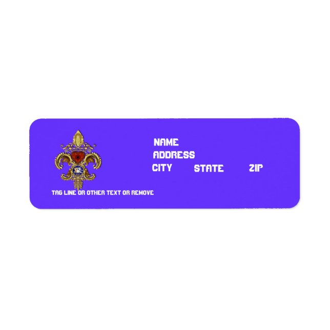 Louisiana Bicentennial Flor de lis View Hinweisen (Vorne)