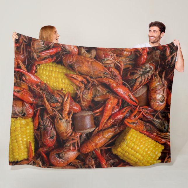 Louisiana Boiled Crawfish, New Orleans, Funny Fleecedecke (Beispiel)