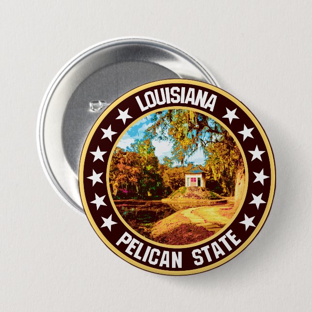 Louisiana Button (Vorne & Hinten)