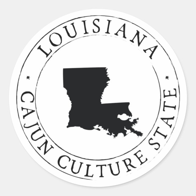 Louisiana Cajun Culture Sticker Umschlag Aufkleber (Vorderseite)