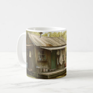 Louisiana Cajun Swamp Boathouse Kaffeetasse