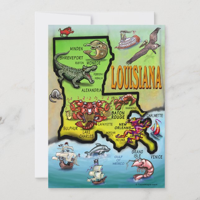 Louisiana Card (Vorderseite)