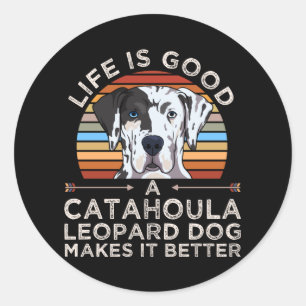 Louisiana Catahoula Leopard Dog Geschenk Runder Aufkleber