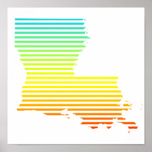 Louisiana chill fade poster