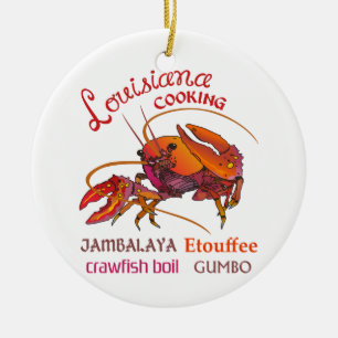 Louisiana Cooking Keramik Ornament