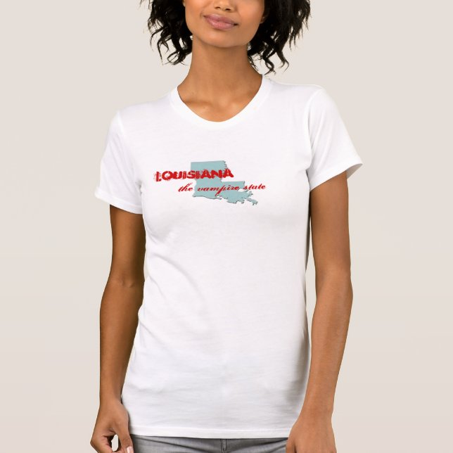 Louisiana, der Vampire-Staat T-Shirt (Vorderseite)