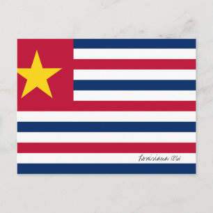 Louisiana Flag 1861 Postkarte