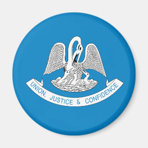LOUISIANA Flag Design - Magnet