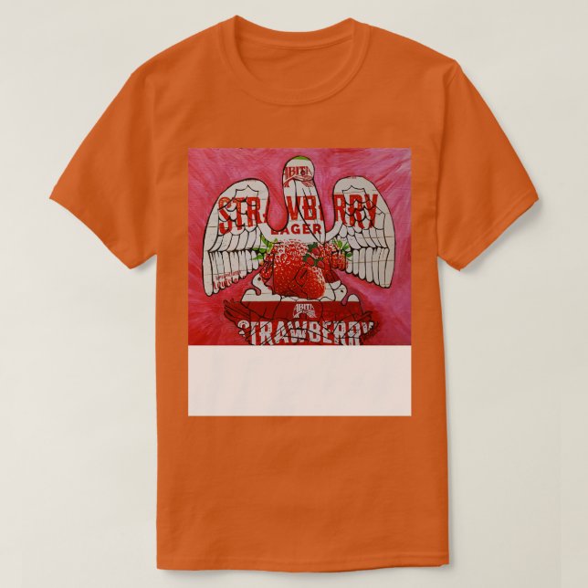 Louisiana-Flagge aus Abita Strawberry-Bierbox T-Shirt (Design vorne)