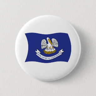 Louisiana-Flagge-Button Button