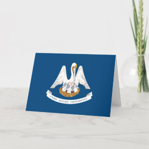 Louisiana-Flagge, Flagge von Louisiana Karte