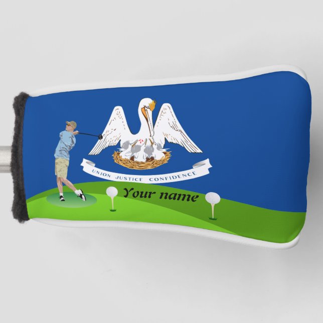 Louisiana-Flagge Golf Headcover (Vorderseite)