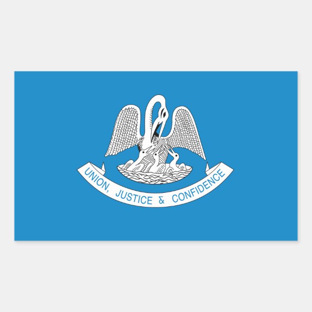 LOUISIANA-Flagge - Rechteckiger Aufkleber (Vorderseite)