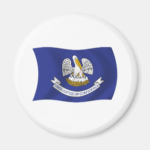 Louisiana-Flaggenmagnet Magnet
