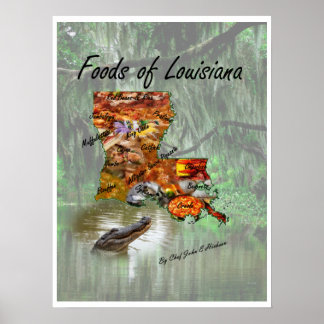 Louisiana Foods Poster