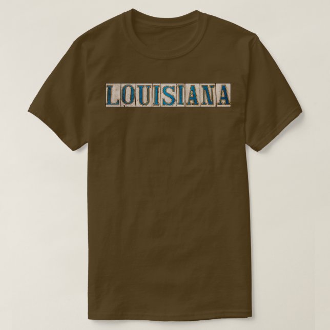 Louisiana French Quarter Street Tile TShirt (Design vorne)