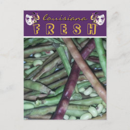 Louisiana Fresh Lila Hull Peas Travel Postkarte