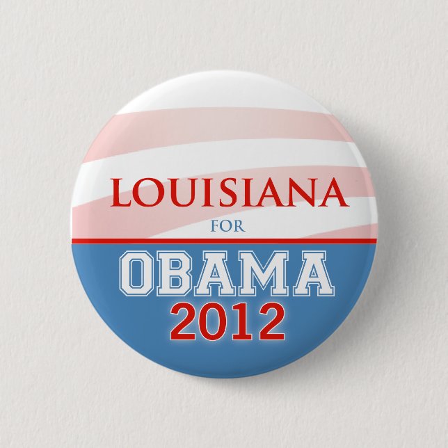 LOUISIANA für Obama 2012 Button (Vorderseite)