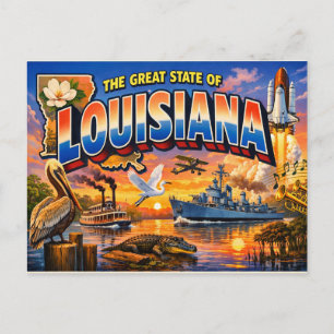 Louisiana Grußkarte Postkarte