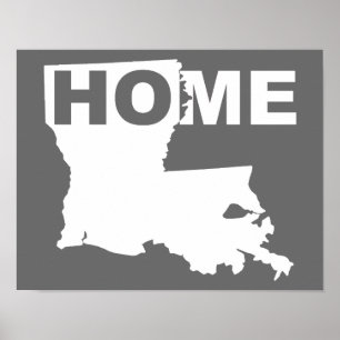 Louisiana-Heimat-Poster-Schild außerhalb des Staat Poster