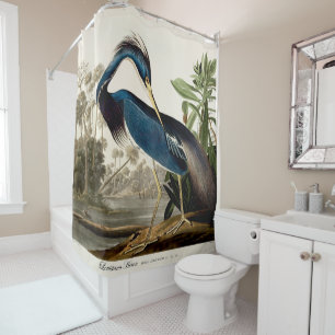 Louisiana Heron, 1834, From the Birds of America Duschvorhang