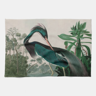 Louisiana Heron Birds of America Audubon Print Geschirrtuch